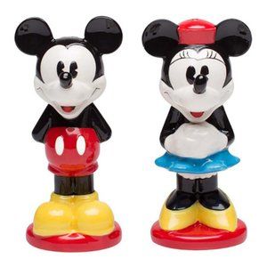 Mickey and Minnie Ceramic Salt and Pepper Shakers